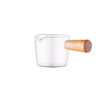 Northix Steklena skodelica z lesenim ročajem - 100 ml