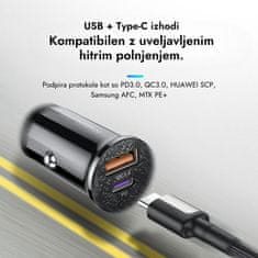 Kuulaa Avto polnilec 48W Type-C in USB