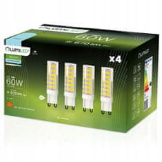 LUMILED 4x LED žarnica G9 CAPSULE 7W = 60W 670lm 6000K Hladno bela 360°