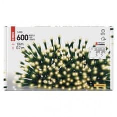 Emos Božične lučke Emos D4CW03 LED božične lestence, 10 m, notranje in zunanje, topla bela, programi