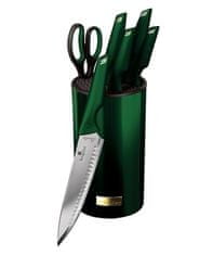 Berlingerhaus Komplet nožev Berlingerhaus BH-2794 iz nerjavečega jekla 7 kosov Emerald Collection v stojalu