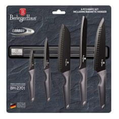 Berlingerhaus Berlingerhaus BH-2701 komplet nožev z nelepljivo prevleko 6 kosov ECarbon Pro Edition z magnetnim držalom