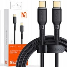 Mcdodo MCDODO USB-C HITRI POLNILNI KABEL ZA SAMSUNG APPLE USB TIPA C 5A 240W 2M