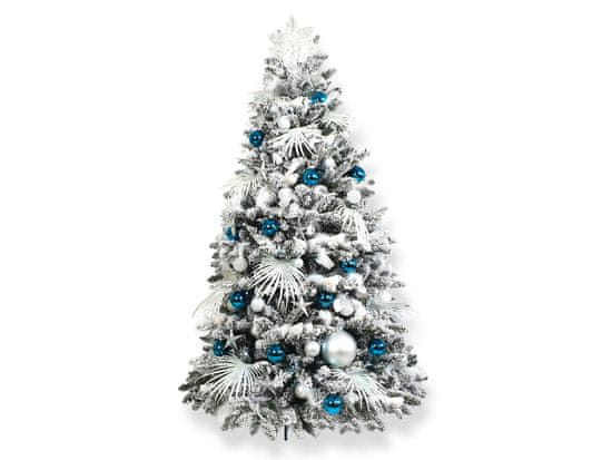 LAALU.cz Okrašeno umetno božično drevo z 215 okraski POLAR BLUE 300 cm s stojalom in božičnimi okraski