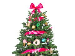 LAALU.cz Okrašeno umetno božično drevo z 59 okraski HAPPY AND PINK 150 cm s stojalom in božičnimi okraski