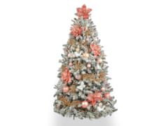 LAALU.cz Okrašeno umetno božično drevo s 94 okraski CHRISTMAS ROMANCE 180 cm s stojalom in božičnimi okraski