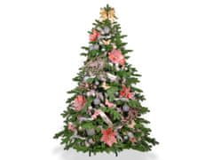 LAALU.cz Okrašeno umetno božično drevo s 132 okraski NOBLESA 240 cm drevo s stojalom in božičnimi okraski