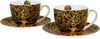 Set 2 skodelic + krožnika Klimt Drevo, 250 ml porcelan, darilna embalaža, 3564