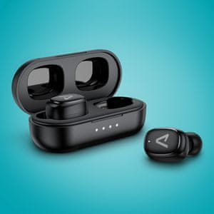  Brezžične slušalke Bluetooth Lamax Dots3 brez izkrivljanja zvoka udobna konstrukcija zaprti mikrofon za glasovni pomočnik za prostoročno upravljanje z dolgo življenjsko dobo na dotik