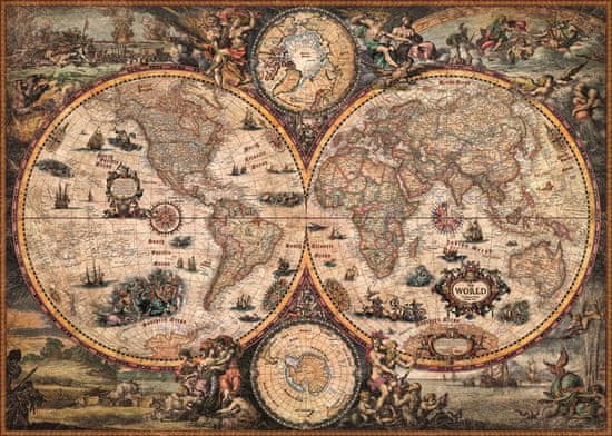 Heye Puzzle Zemljevid starega sveta 2000 kosov