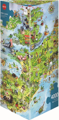 Heye Puzzle Dragons - Zemljevid Evrope 4000 kosov