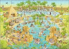 Heye Puzzle Mad ZOO: Nile exposition 1000 kosov