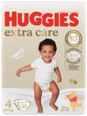 Huggies HUGGIES Extra Care 4 plenice za enkratno uporabo (8-14 kg) 33 kosov
