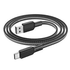 Hoco USB kabel A na USB C Hoco 3A 1 m X69 črno-bel