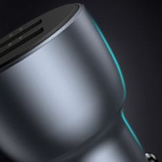 Ugreen Hitro polnilnik za avto 2x USB 36W Quick Charge SCP FCP AFC siv