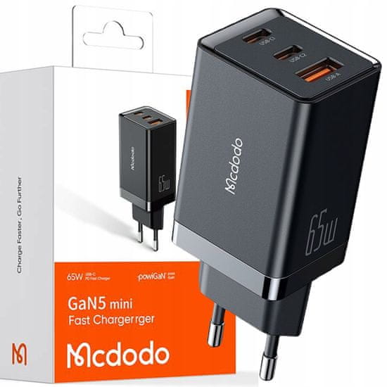 Mcdodo MCDODO HITRI POLNILEC NAPAJALNIK CUBE 3X USB-C PD USB-A GAN 67W