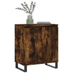 Vidaxl Komoda dimljeni hrast 60x35x70 cm inženirski les