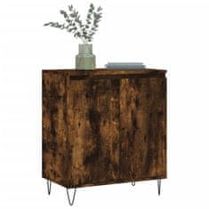 Vidaxl Komoda dimljeni hrast 60x35x70 cm inženirski les