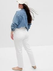 Gap Jeans hlače bílé straight high rise 27REG