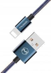 Mcdodo McDodo, kratek kabel, obesek za ključe, iz jeansa, za iPhone, 15 cm CA-0740