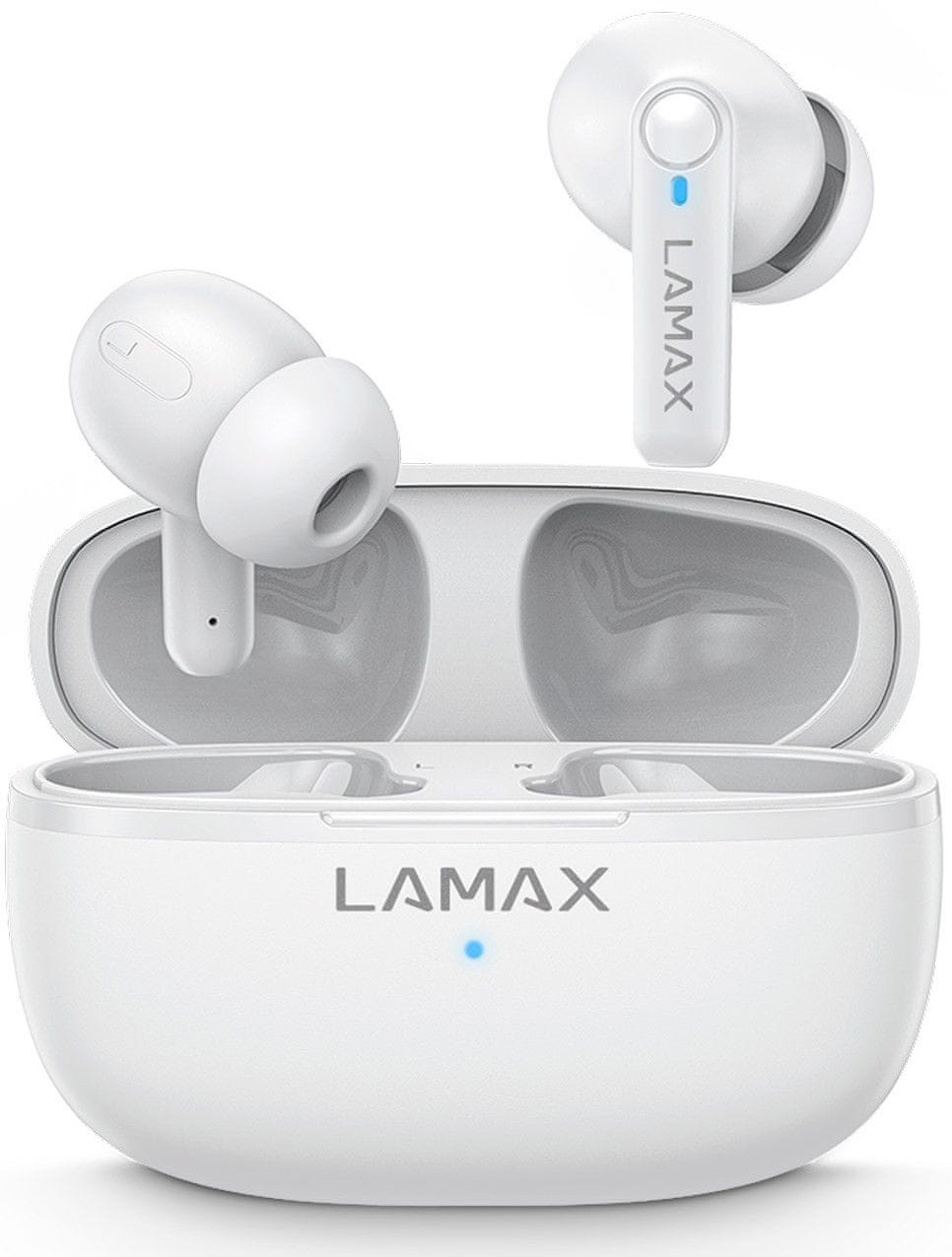  brezžične slušalke Bluetooth lamax clips1 brez izkrivljanja zvoka udobna konstrukcija zaprti mikrofon za glasovni pomočnik za prostoročno upravljanje z dolgo življenjsko dobo na dotik 