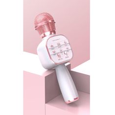 Northix Brezžični mikrofon, roza 