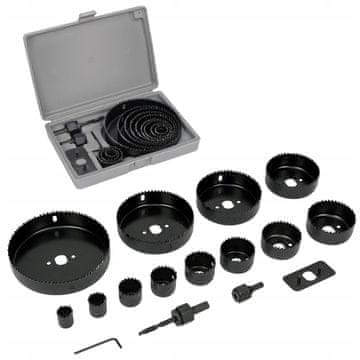 Silver Tools Set 12 kronskih žag za knauf in les 19-127mm