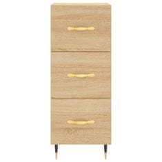 Vidaxl Visoka omara sonoma hrast 34,5x34x180 cm inženirski les