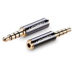 Ugreen Adapter za prehod avdio jack 3,5 mm moški na jack 2,5 mm ženski črn