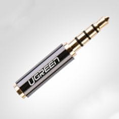 Ugreen Adapter za prehod avdio jack 3,5 mm moški na jack 2,5 mm ženski črn