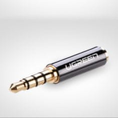 Ugreen Adapter za prehod avdio jack 3,5 mm moški na jack 2,5 mm ženski črn