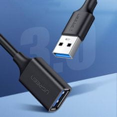 Ugreen Podaljšek USB-A 3.0 5 Gb/s 0,5 m, črn