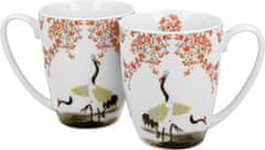 Duo Set 2 skodelic Žerjav, 360 ml, porcelan, v darilni embalaži, 5247