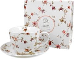 Duo Skodelica in krožnik Safa, 470 ml, porcelan, darilna embalaža, 4142