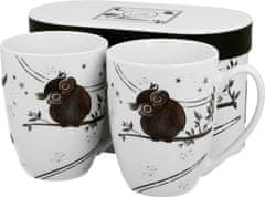 Duo Set 2 skodelic Sovice, 360 ml, porcelan, v lični darilni embalaži, 2826