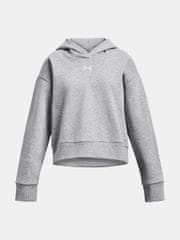 Under Armour Pulover UA Rival Fleece Crop Hoodie-GRY M