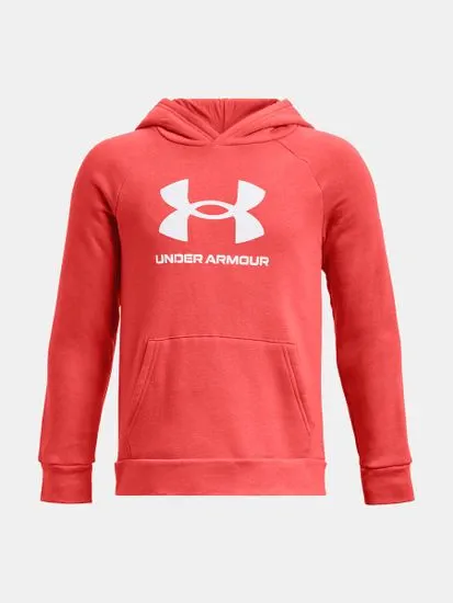 Under Armour Pulover UA Rival Fleece BL Hoodie-RED