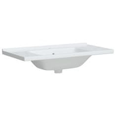 Vidaxl Kopalniški umivalnik bel 91,5x48x19,5 cm pravokoten keramičen
