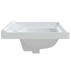 Vidaxl Kopalniški umivalnik bel 100x48x23 cm pravokoten keramičen