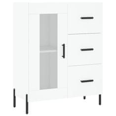 Vidaxl Komoda bela 69,5x34x90 cm inženirski les