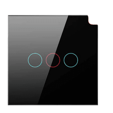 Avatto Stikalo na dotik WiFi Avatto TS02-EU-B3 Triple TUYA (črno)