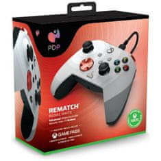 PDP Rematch žični gamepad za Xbox, siv