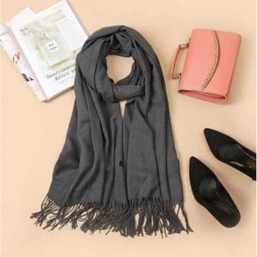 Carla Ženski šal Gaalbin siva Universal