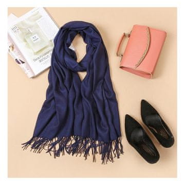 Carla Ženski šal Rolloful tmavo modrá Universal