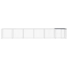 Greatstore Kokošnjak s streho antracit 603x98x90 cm pocinkano jeklo