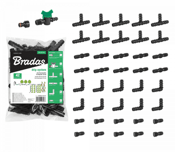Bradas Set 42 dodatkov za namakalne cevi 16 mm BR-DSWA20-SET3