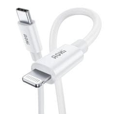 Aohi AOHI AOC-L003 Kabel USB-C na Lightning, 1,2 m, 3A, s certifikatom MFi (bel)