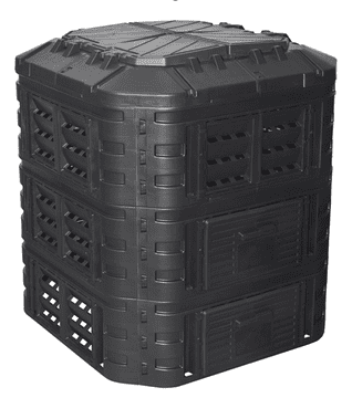 Rojaplast Modularni Komposter 860L Črna - THERMOWOOD Podaljšana Trajnost