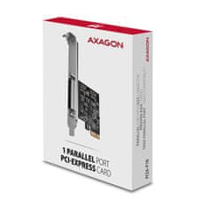 AXAGON PCEA-P1N, krmilnik PCIe - 1x vzporedna vrata (LPT), vključno z LP
