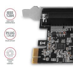 AXAGON PCEA-P1N, krmilnik PCIe - 1x vzporedna vrata (LPT), vključno z LP